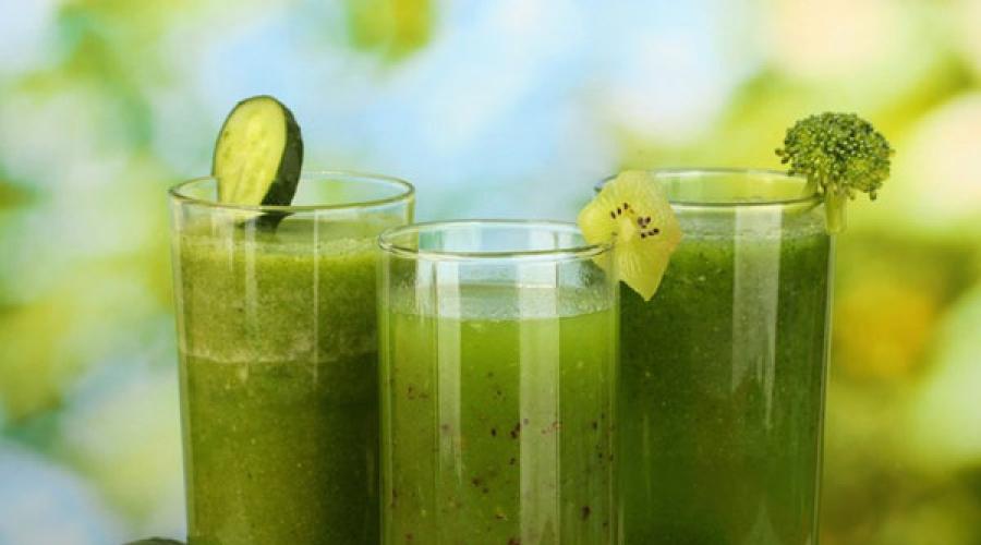 كيفية صنع عصير أخضر في الخلاط.  نظف نفسك بالعصائر الخضراء.  مجموعة من أفضل الوصفات.  الخضار الخضراء في عصير